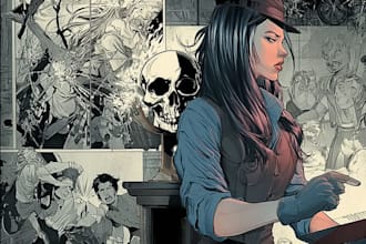 create manga comic pages and graphic novel illustrations