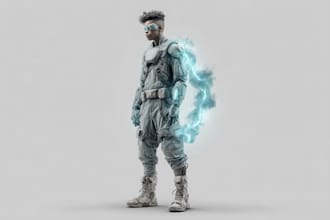 design stunning sci fi portrait art