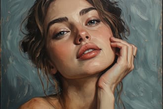 oil painting portrait and illustrations