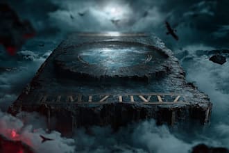 design a professional sci fi fantasy cover for your book