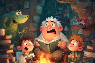 create beautiful children book covers with illustration
