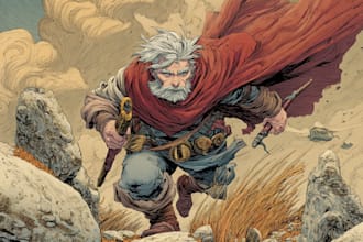 comic book illustration with comic book illustrator