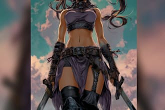 do beautiful anime art for you