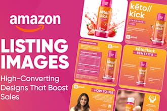 design amazon listing images and a plus content