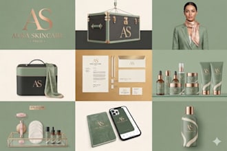 design canva branding kit, logo design, brand board, business identity