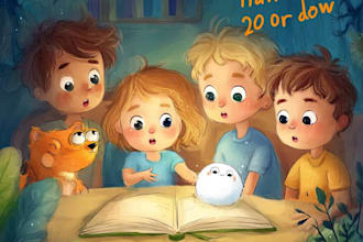 design children book illustration and children book cover