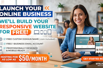 build a free website domain email for a hosting fee