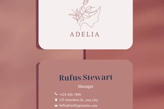 design unique professional business card