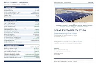 do bankable solar pv feasibility report with irr, npv and payback