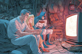 comic book illustration, comic graphic novel comic art