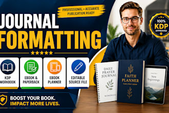 format and design your journal or workbook for amazon KDP