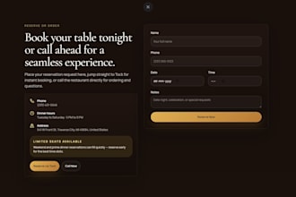 create a sales landing page for your product or service