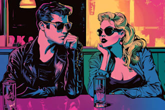 illustrate comic art and comic book illustration