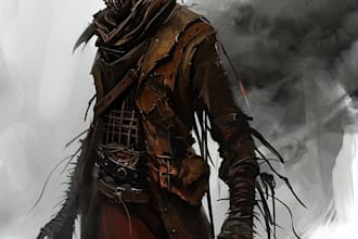 do horror character art and horror character