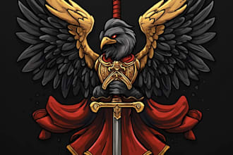 draw a fantasy logo