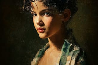 paint personalized oil artwork from photos