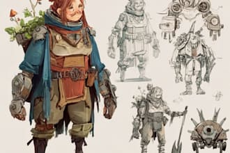 design unique concept art for your worldbuilding