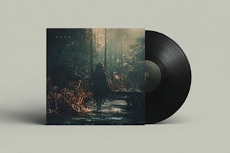 design album cover or music cover artwork