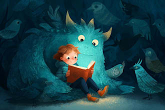 children book illustration and children book illustration