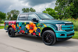 do car wrap, van wrap design vehicle wrap