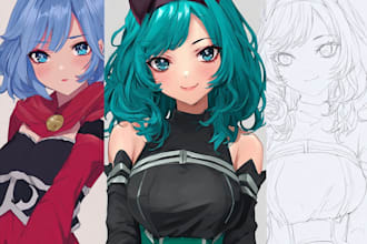 draw anime art, character illustration, concept art, oc art