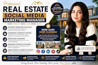 real estate social media marketing manager for leads and brand growth