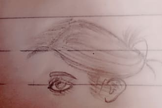 draw beautiful pencil sketch