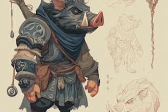 create character concept art for games