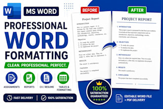 format assignments, reports, and documents in ms word