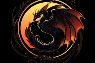 unique and detailed fantasy logo