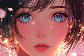 any character in anime style