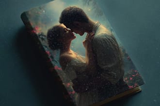 design erotica romance book cover or ebook cover
