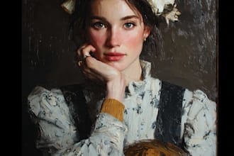 make artistic oil painting