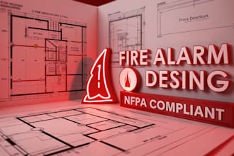 design nfpa fire alarm and fire detection system in autocad