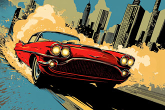 comic book illustration with comic book illustrator