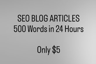write a 500 word SEO blog article with ai and human editing