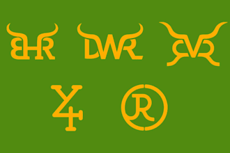 do cattle brand, western, ranch logo design