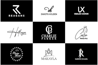 design a luxury minimalist monogram and initial letter logo