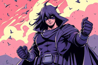 comic book illustration with comic book illustrator