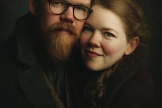 design couple portrait wedding portrait
