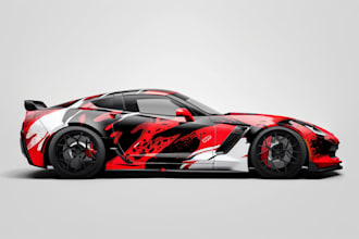 design a professional wrap for your car, bus, truck, etc