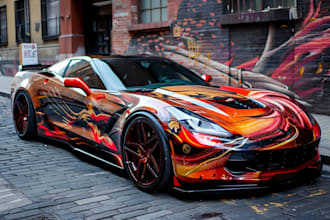 draw car wrap vehicle wrap truck wrap racing car wrap