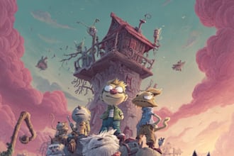 design holiday cartoon book cover