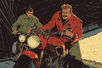comic book illustration with comic book illustrator