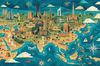 design map illustration drawing