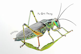 do realistic insect illustrations