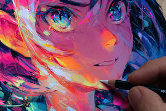 draw anime art and illustration