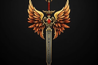 medieval, fantasy, rpg logo