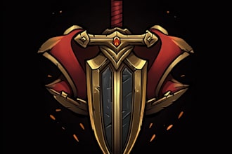 create logo designer anime, fantasy
