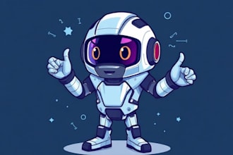 draw a professional tech mascot that transforms your digital brand identity